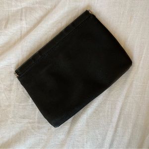 Medium Pebbled Black Leather Clutch // Forever 21 // 11.5” x 8” // Snap Closure